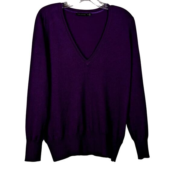 The Limited Vneck XL Sweater band bottom retro style Bust 39" CB 25"sleeve 23" - Picture 1 of 9